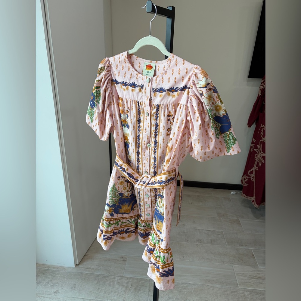 FARM Rio Pink Floral Printed Mini Dress - Picture 8 of 10